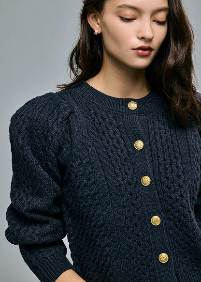 Cable 2way Puff knit