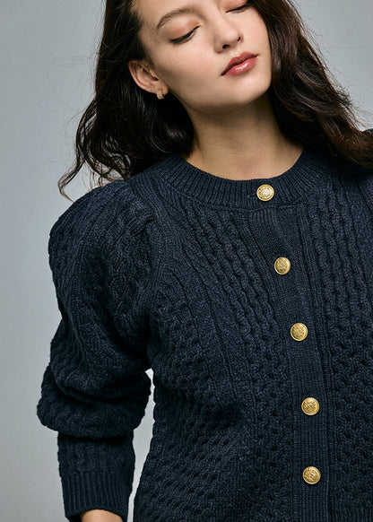 Cable 2way Puff knit