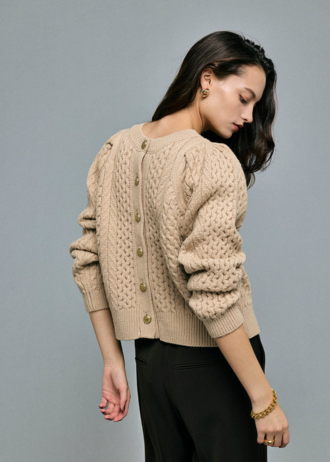 Cable 2way Puff knit