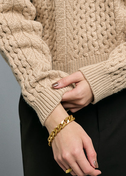 Cable 2way Puff knit
