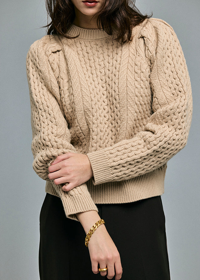 Cable 2way Puff knit