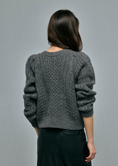 Cable 2way Puff knit