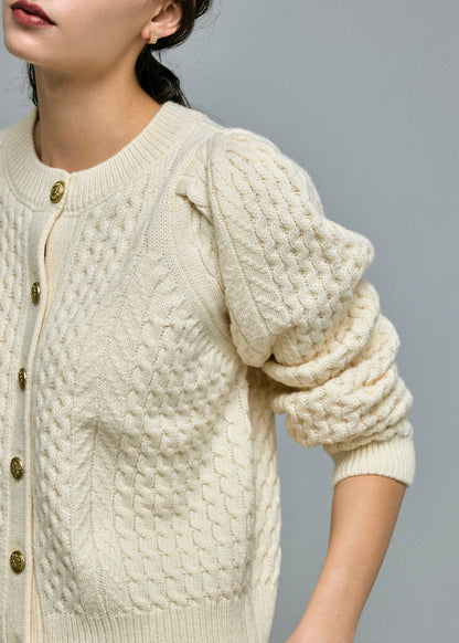 Cable 2way Puff knit