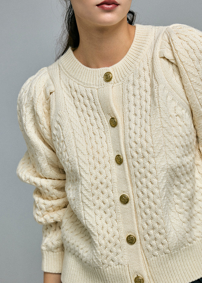 Cable 2way Puff knit