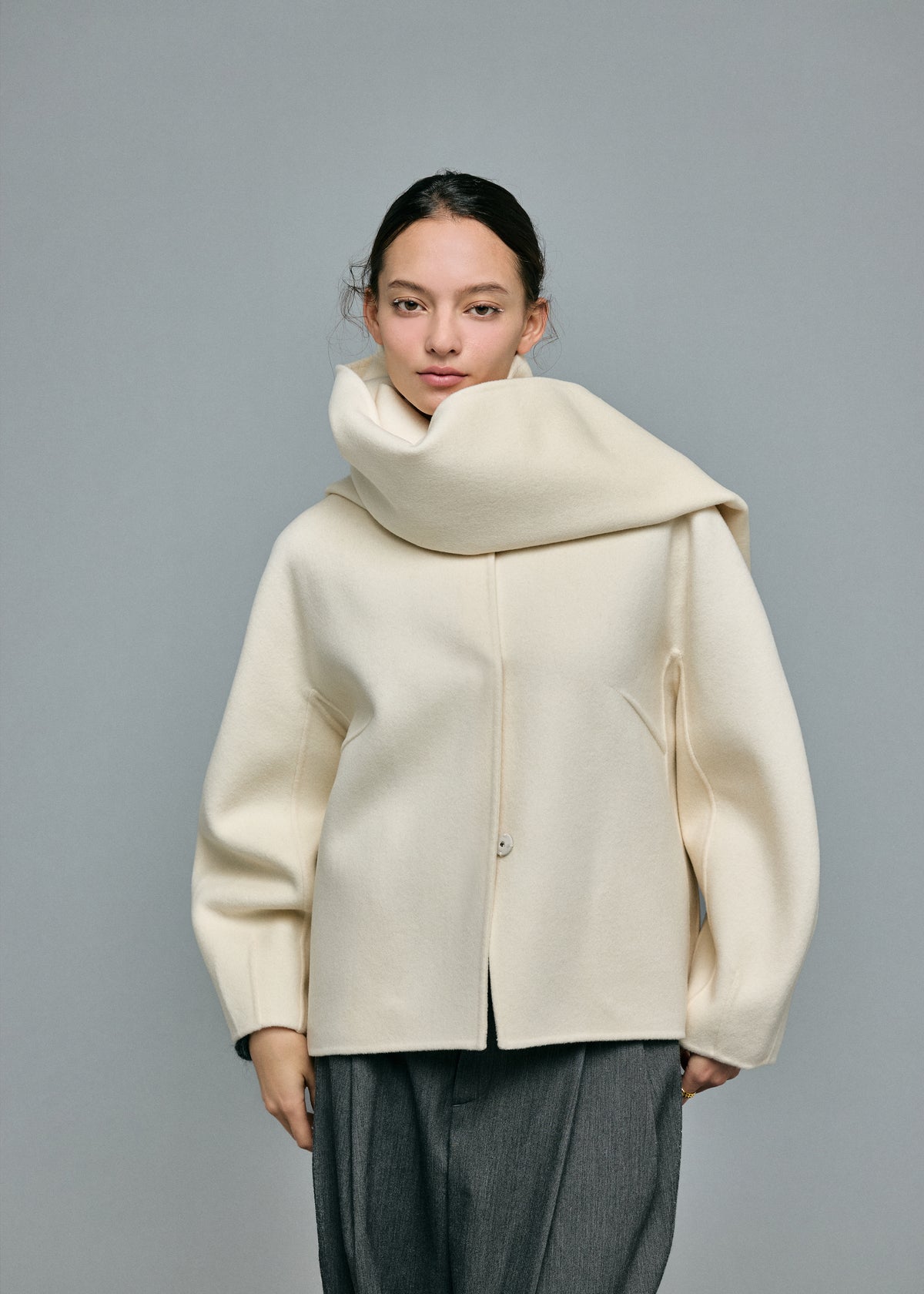 Cashmere Blend Stole Coat