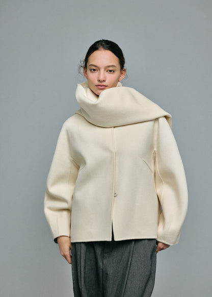 Cashmere Blend Stole Coat