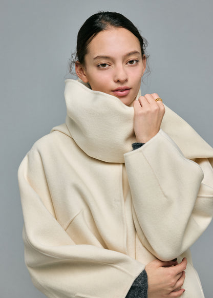 Cashmere Blend Stole Coat