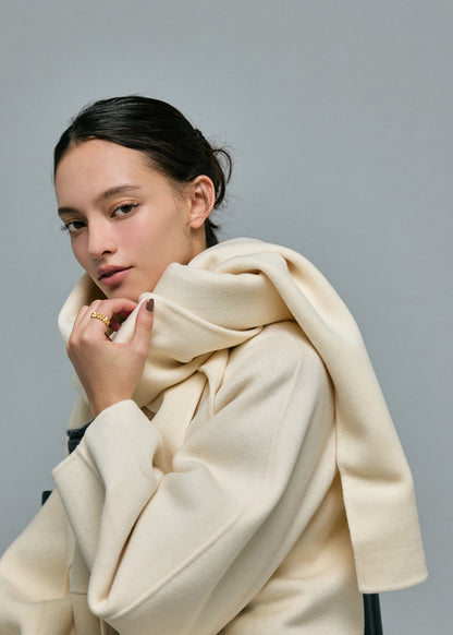 Cashmere Blend Stole Coat