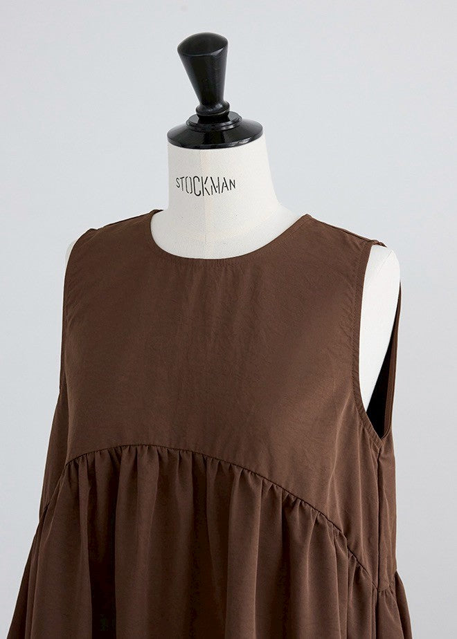 Curve Gathered Sleeveless Dress