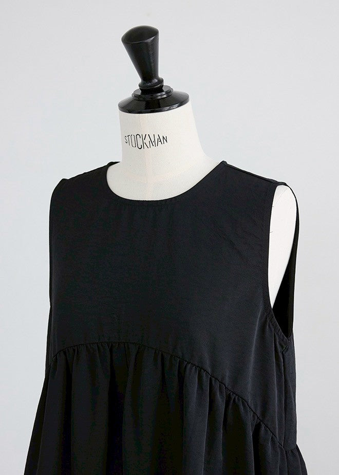 Curve Gathered Sleeveless Dress