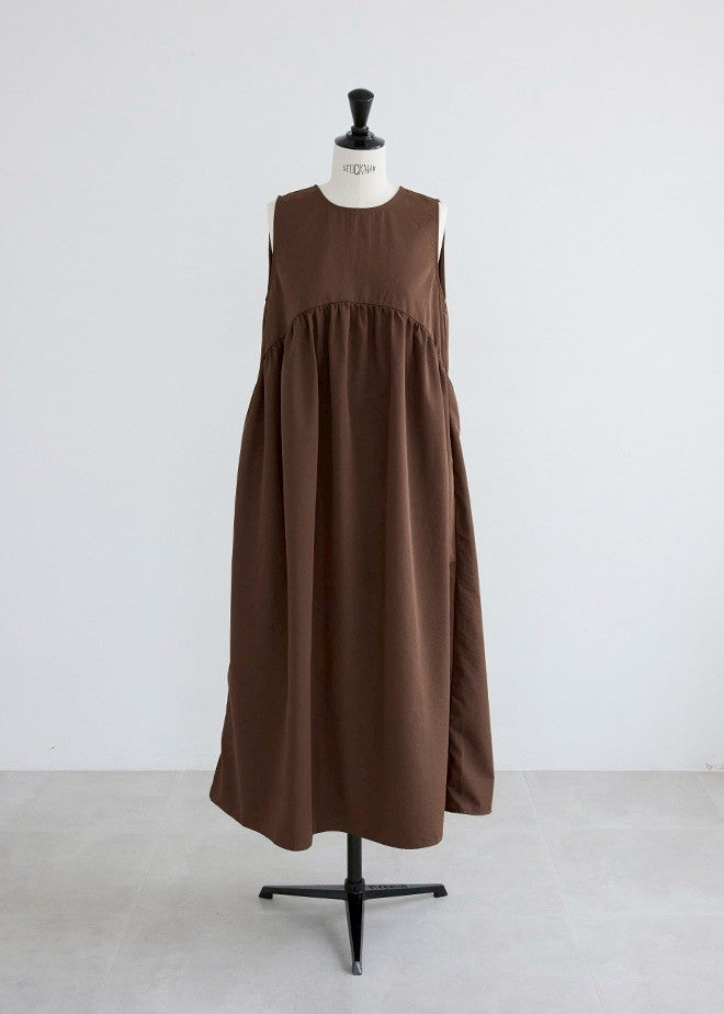 Curve Gathered Sleeveless Dress