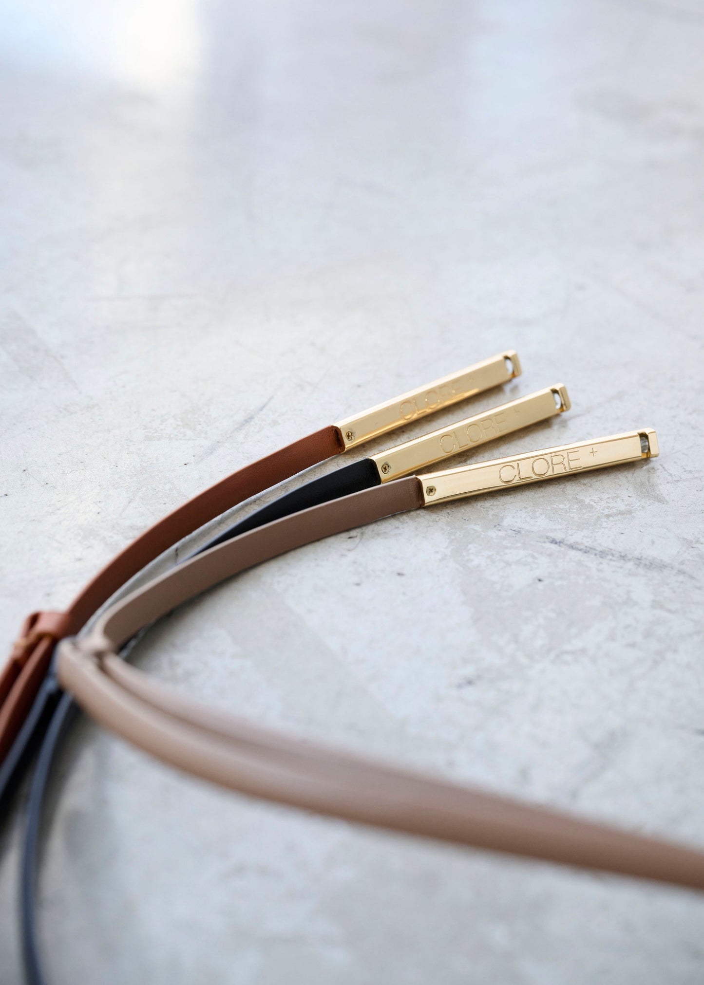 Gold Plate Slim Belt