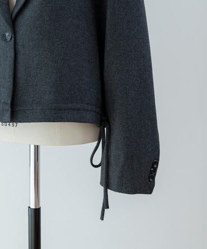Wool Peplum Over Jacket