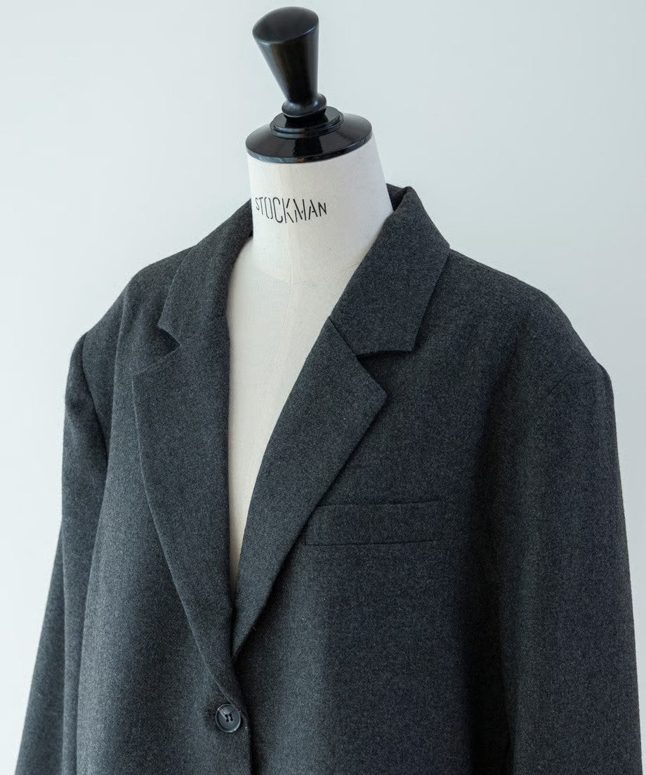 Wool Peplum Over Jacket
