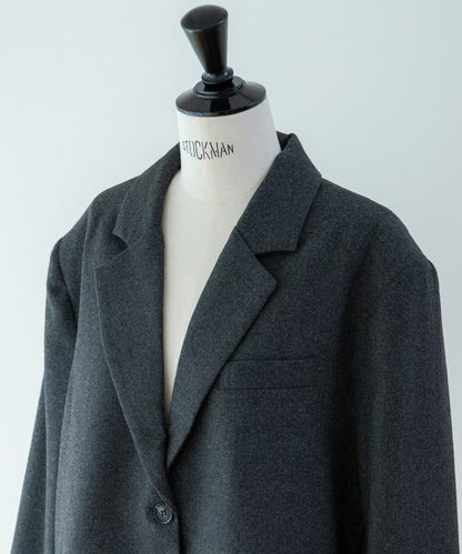 Wool Peplum Over Jacket
