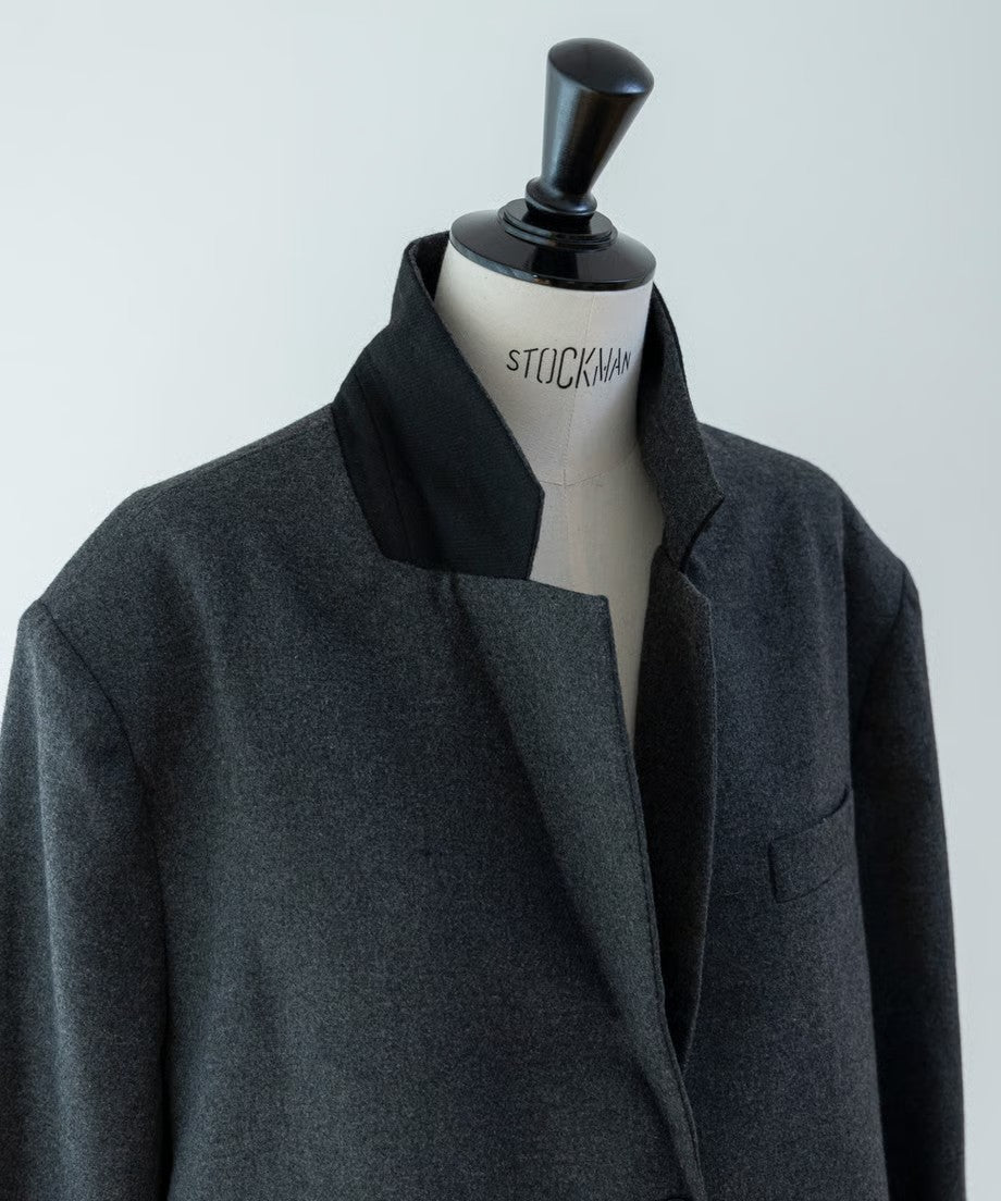 Wool Peplum Over Jacket