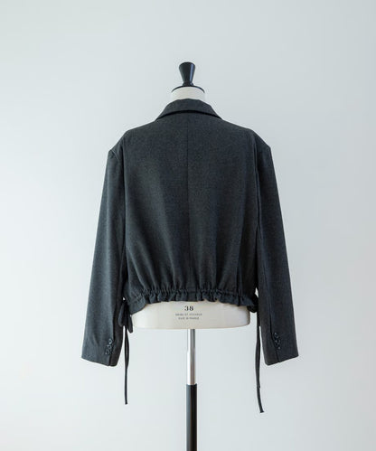 Wool Peplum Over Jacket