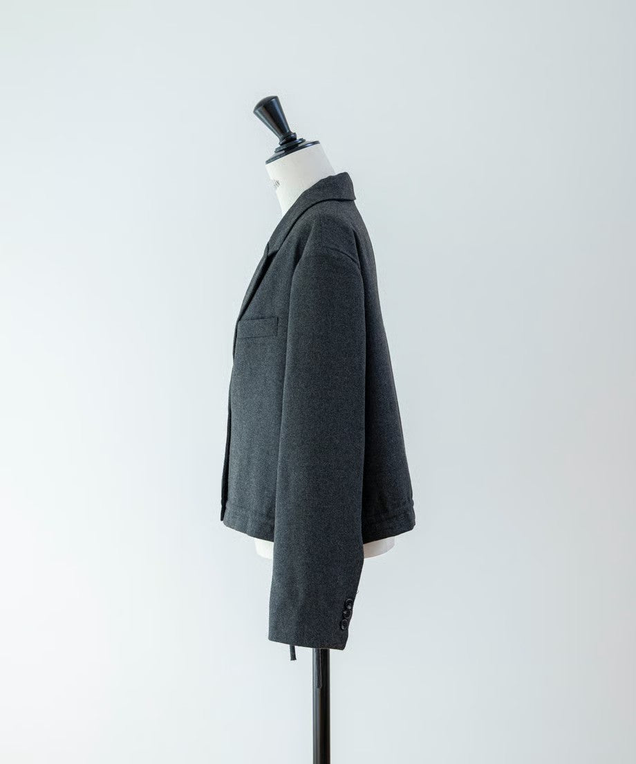 Wool Peplum Over Jacket